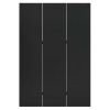 3-Panel Room Divider Black 47.2"x70.9" Steel - Black