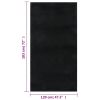 Shaggy Rug Black 4'x6' Polyester - Black