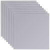 Frameless Mirror Tiles Glass 8 pcs 8.1" - Silver