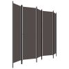 5-Panel Room Divider Anthracite 98.4"x70.9" - Anthracite