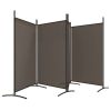 4-Panel Room Divider Anthracite 136.2"x70.9" Fabric - Anthracite