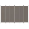 6-Panel Room Divider Anthracite 118.1"x86.6" Fabric - Anthracite