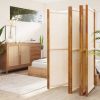 6-Panel Room Divider Cream White 165.4"x70.9" - Cream