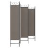 6-Panel Room Divider Anthracite 94.5"x86.6" Fabric - Anthracite