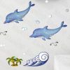 Happy Dophins - Hemu Wall Decals Stickers Appliques Home Decor - HEMU-DM-35-0005