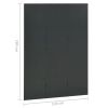 3-Panel Room Divider Anthracite 47.2"x70.9" Steel - Anthracite