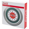 11.75" Coca-Cola Clock with Chrome Finish, 1930's Style - Trademark Global