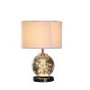 20.5" In Athena Glass Led Plasma Mid-Century Metal Table Lamp - as Pic