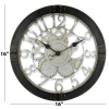 Westclox 16" Brown/Bronze Gears Analog QA Wall Clock-Model 32947 - Westclox