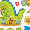 Dinosaur - Wall Decals Stickers Appliques Home Decor - HEMU-HL-1247