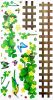 Green Fence 2 - Wall Decals Stickers Appliques Home Decor - HEMU-LB-1640