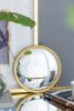 D11" Gold Round Mirror, Circle Mirror with Iron Frame for Living Room Bedroom Vanity Entryway Hallway - as Pic