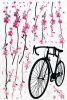 Bike & Flowers 2 - X-Large Wall Decals Stickers Appliques Home Decor - HEMU-HL-6801