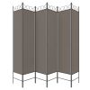 6-Panel Room Divider Anthracite 94.5"x78.7" Fabric - Anthracite