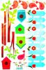 Little Garden - Wall Decals Stickers Appliques Home Dcor - HEMU-JM-7141