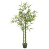 Artificial Plant Bamboo with Pot Green 63" - Multicolour