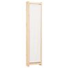 4-Panel Room Divider Cream 62.9"x66.9"x1.6" Fabric - Cream