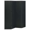 4-Panel Room Divider Black 63"x70.9" Steel - Black