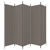 5-Panel Room Divider Anthracite 98.4"x78.7" Fabric - Anthracite