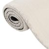 Shaggy Rug Cream White 4'x6' Polyester - Cream