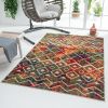 Stylish Classic Pattern Design Floral Damask High-Low Indoor Outdoor Area Rug - As pic show - 7'10" X 9'10"