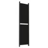 6-Panel Room Divider Black 118.1"x78.7" Fabric - Black