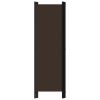 4-Panel Room Divider Brown 78.7"x70.9" - Brown