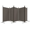 5-Panel Room Divider Anthracite 170.5"x70.9" Fabric - Anthracite