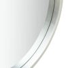 Wall Mirror with Strap 23.6" Silver - Silver