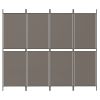 4-Panel Room Divider Anthracite 78.7"x70.9" Fabric - Anthracite