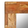 Wall Mirror Solid Reclaimed Wood 23.6"x35.4" - Brown