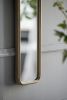 47" x 8" Full Length Mirror with Antique Gold Metal Frame, Long Mirror for Hallway Living Room Bedroom Bathroom - as Pic