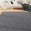 Washable Rug Soft Shaggy Anthracite 63"x90.6" Anti Slip - Anthracite