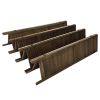 Sycamore wood 8 Panel Screen Folding Louvered Room Divider - brown - as Pic