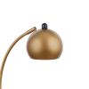 Gold Dome Shade Table Lamp with Curved Neck - as Pic