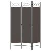 3-Panel Room Divider Anthracite 47.2"x70.9" - Anthracite