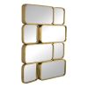 32" in Mirror with Golden Metal Framed Decorative Rectangle Mirror for Bedroom, Dressing Room, Hallway or Living Space - as Pic