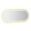 LED Bathroom Mirror 35.4"x15.7" Oval - Transparent