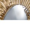 27" in Sunburst Design Wall Mirror Decorative Golden Finish for Entryway, Modern Living room - as Pic