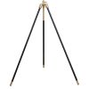 Black and Gold Tripod Drum Shade Floor Lamp - as Pic