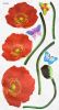 Delicate Flowers - Wall Decals Stickers Appliques Home Decor - HEMU-SH-804