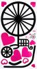 Chic Bicycling M - Wall Decals Stickers Appliques Home Decor - HEMU-HL-1514