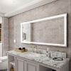 72-in W x 36-in H LED Lighted Rectangular Fog Free Frameless Bathroom Vanity Mirror - 72*36