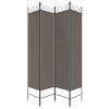 4-Panel Room Divider Anthracite 63"x86.6" Fabric - Anthracite