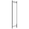 3-Panel Room Divider White 47.2"x78.7" Fabric - White