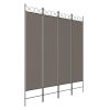 4-Panel Room Divider Anthracite 63"x86.6" Fabric - Anthracite