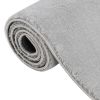 Washable Rug Soft Fluffy Short Pile 63"x90.6" Anti Slip Gray - Gray