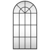 Wall Mirror Black 15.7"x31.5" Arch Iron - Black