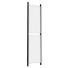 4-Panel Room Divider White 78.7"x78.7" Fabric - White