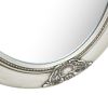 Wall Mirror Baroque Style 19.7"x23.6" Silver - Silver